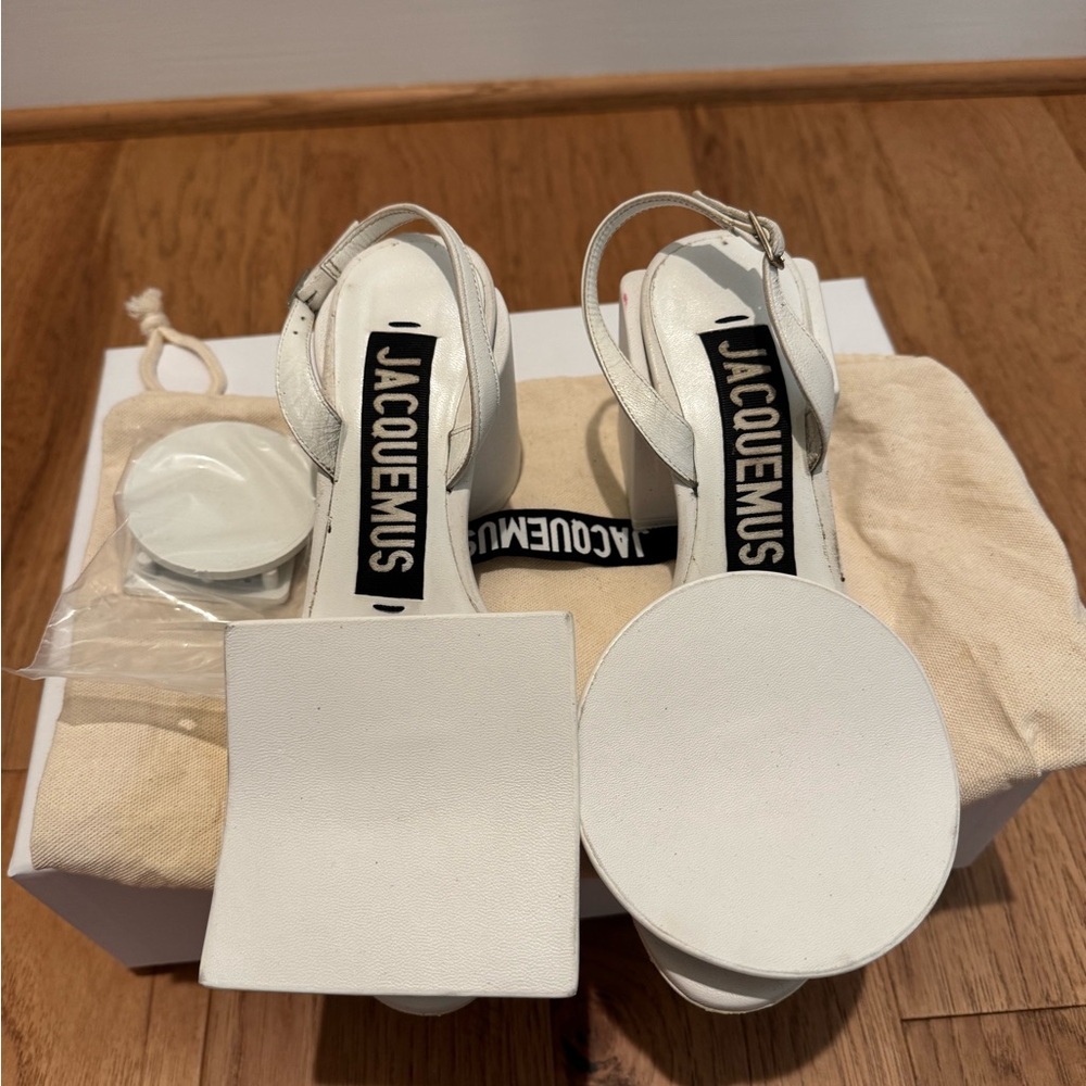 Jacquemus White Women's Sandals - Picture 3 of 6